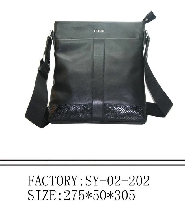 Кожена чанта мъже с YKK Zipper