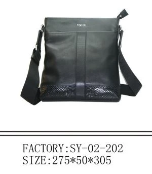 Кожена чанта мъже с YKK Zipper